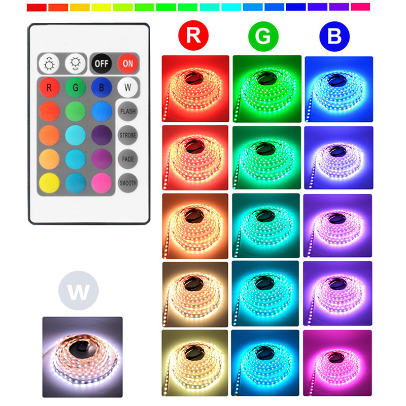 DC12V 16.5ft/5m RGB WiFi Smart Control Flexible LED Strip Light Kit, 30LEDs/M, Work With Alexa & Google Assitant DC12V 16.5ft/5m RGB WiFi Smart Control Flexible LED Strip Light Kit, 30LEDs/M, Work With Alexa & Google Assitant